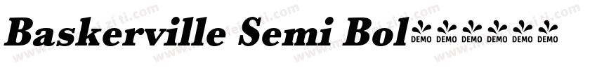 Baskerville Semi Bol字体转换